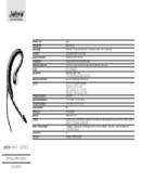 Jabra WAVE-Corded Technical Specification